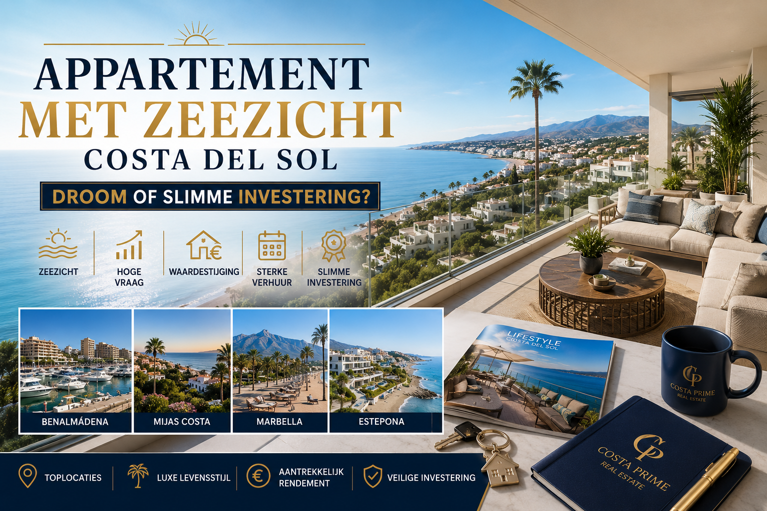 Appartement met zeezicht Costa del Sol droom of slimme investering met uitzicht op Marbella, Mijas Costa en Benalmádena