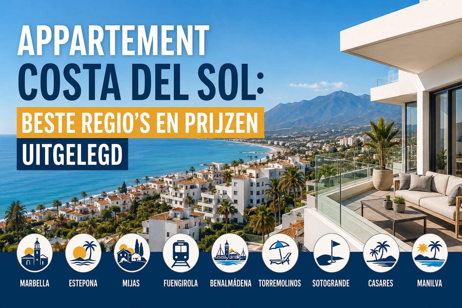 Appartement Costa del Sol: beste regio’s en prijzen uitgelegd