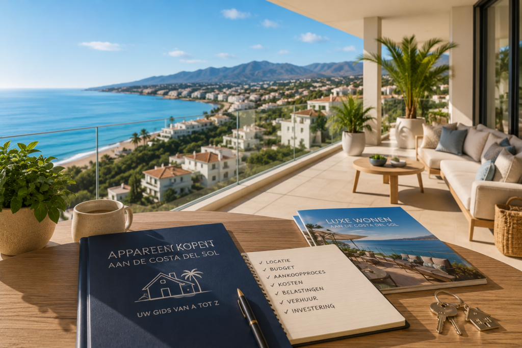 Appartement kopen aan de Costa del Sol met luxe terras, zeezicht en complete koopgids voor Nederlandse kopers